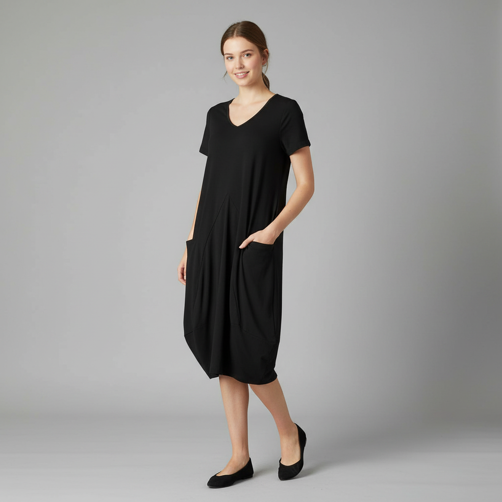 Abito Estivo Ampio con Girocollo | Vestiti Estivi Donna