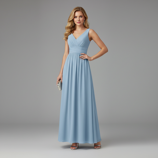 Abito Maxi Donna Scollo a V | Elegante e Versatile
