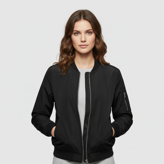 Bomber Corto Donna Elegante | Giacca Sportiva Casual
