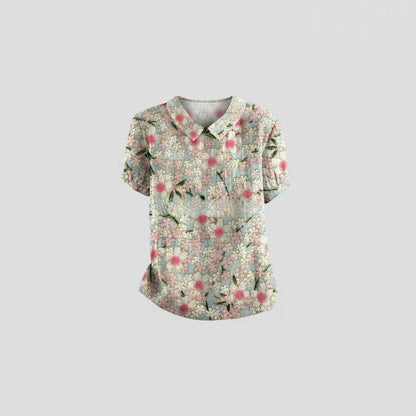 Camicetta Floreale Vintage | Blusa Donna Casual 100% Cotone