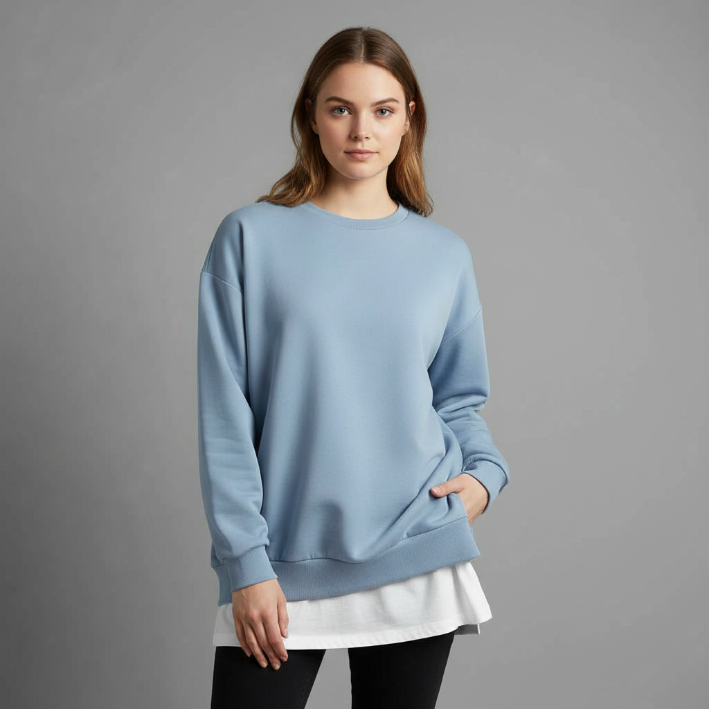 Felpa Oversize Donna | Maniche Lunghe in Cotone Morbido