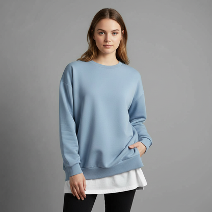 Felpa Oversize Donna | Maniche Lunghe in Cotone Morbido