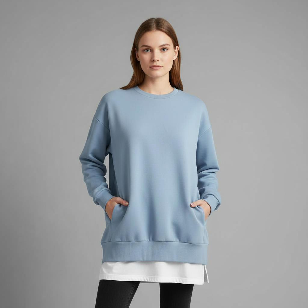 Felpa Oversize Donna | Maniche Lunghe in Cotone Morbido