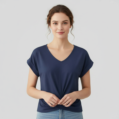 Top Elegante a Maniche Corte Donna | Moda Estiva Casual